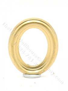 (image for) Miniature Gold Coloured Oval Frame