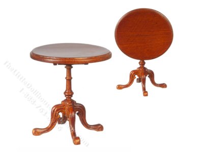 (image for) Miniature Victorian Tilt Top Table for Dollhouses