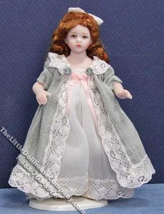 (image for) Miniature Red Haired Emma Doll by Danielle Design for Dollhouses