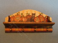 (image for) Miniature Halloween Peg Shelf Kit for Dollhouses