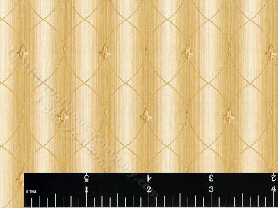 (image for) Gold Lattice Miniature Wallpaper for Dollhouses