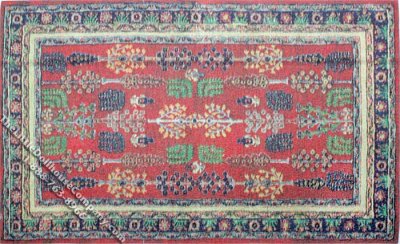 (image for) Dollhouse Scale Model Ornamental Rug