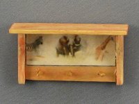 (image for) Dollhouse Scale Model Clothes Rack with Shelf