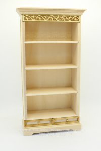 (image for) Miniature Unfinished Tall Book Shelf