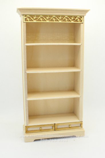 (image for) Miniature Unfinished Tall Book Shelf