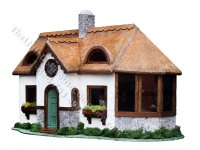 (image for) Assembled Thatched Roof Cottage