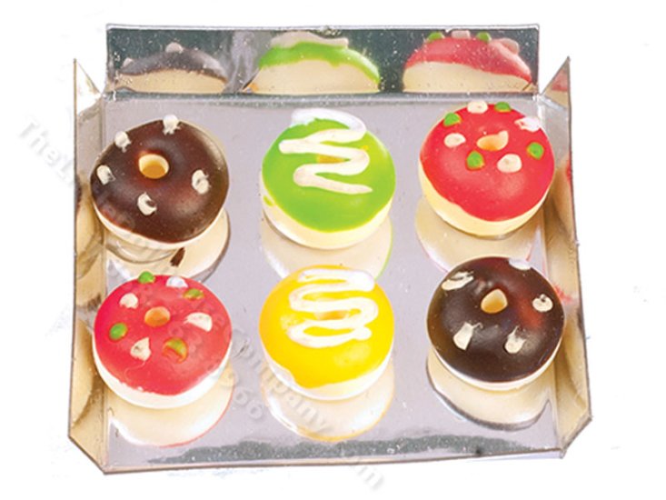 (image for) Miniature Donuts on a Tray for Dollhouses