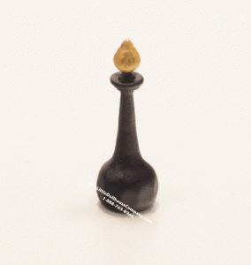 (image for) Miniature Black Potion Bottle for Dollhouses