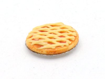 (image for) Miniature Latticed Peach Pie for Dollhouses