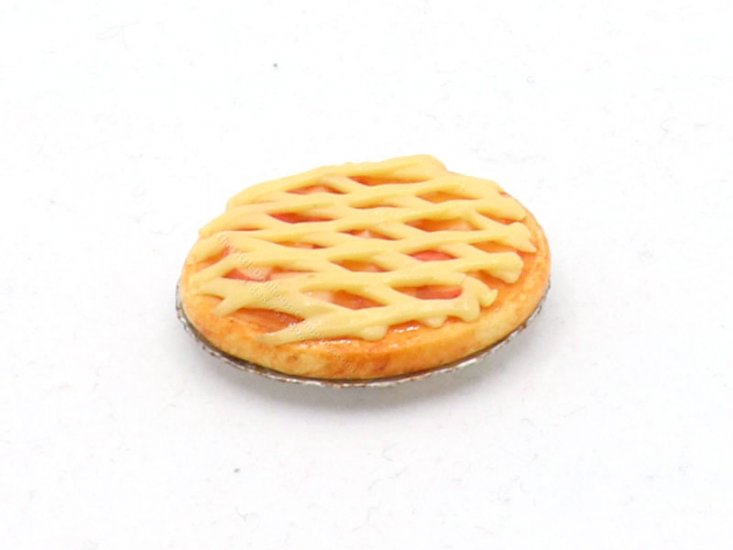 (image for) Miniature Latticed Peach Pie for Dollhouses