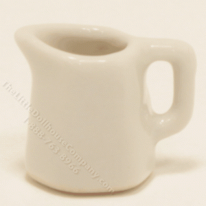 (image for) Miniature Hexagonal White Ceramic Jug