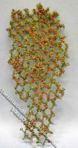 (image for) Dollhouse Scale Model 10" Vine with Red Flowers