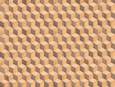 (image for) Wood Parquet Floor for Dollhouse Scale Models