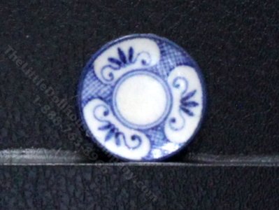(image for) Vintage Handmade Miniature Clay Plate by J Clark