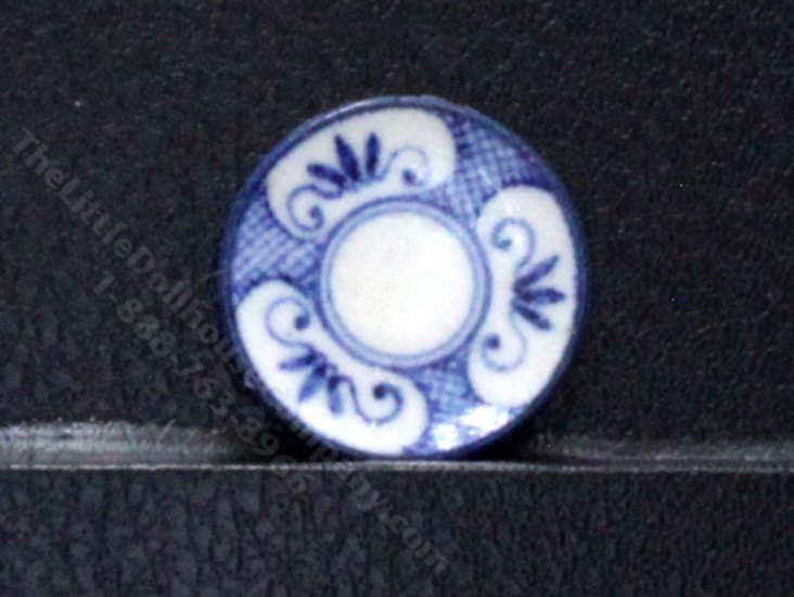 (image for) Vintage Handmade Miniature Clay Plate by J Clark