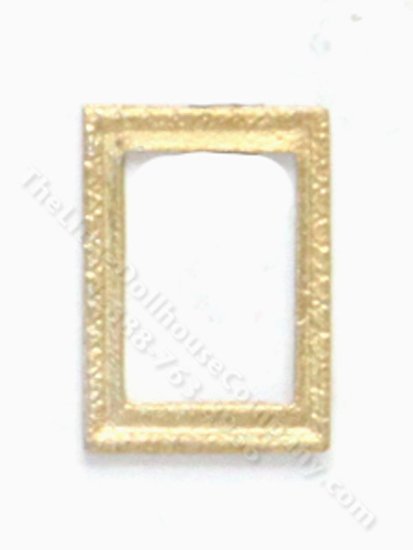 (image for) Miniature Tiny Rectangular 'Abigail' Frame - Gold