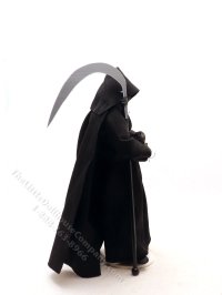 (image for) Miniature Handcrafted Vintage Grim Reaper Doll by Detta's Darling Dolls