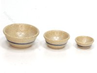 (image for) Miniature Stoneware 3-Piece Bowl Set by Jane Graber