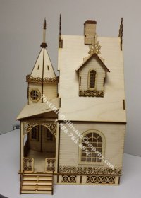 (image for) Half Scale Jasmine Gothic Victorian Cottage Laser Cut Kit