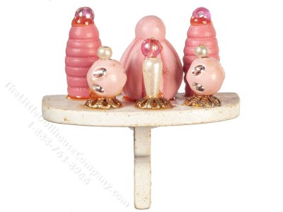 (image for) Miniature Perfume Shelf for Dollhouses - Pink
