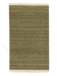 (image for) Miniature Green Ribbed Rug for Dollhouses