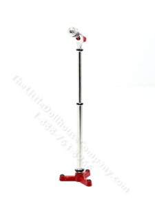 (image for) Miniature Microphone and Stand for Dollhouses - Red