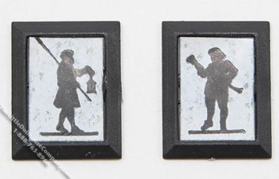 (image for) Miniature Town Crier/Lamplighter Silhouettes For Dollhouses