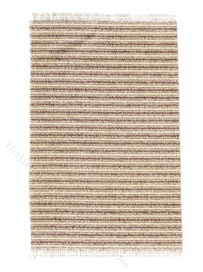 (image for) Miniature White and Lilac Striped Rug for Dollhouses