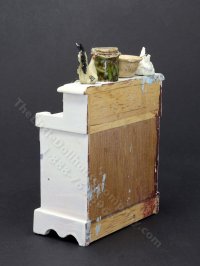 (image for) Miniature Shabby Kitchen Hutch Cabinet for Dollhouses