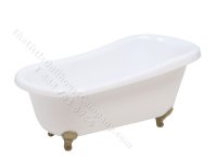 (image for) Miniature Clawfoot Bathtub for Dollhouses