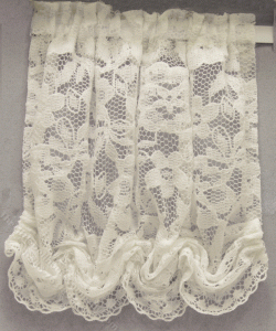 (image for) Miniature White Floral Lace Balloon Shade by Designs by Janet