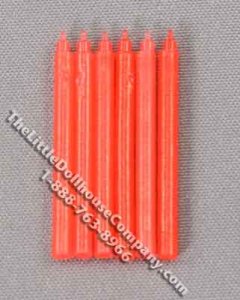 (image for) Miniature Red Candles for Dollhouses (6/pk)
