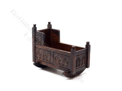 (image for) Miniature Handmade Cradle for Dollhouses