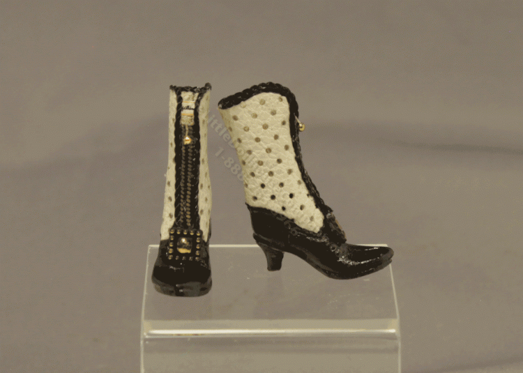 (image for) Miniature Ladies Boots with Square Buckle by Judith Blondell