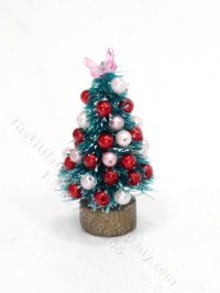 (image for) Miniature 1.5" Decorated Christmas Tree for Dollhouses
