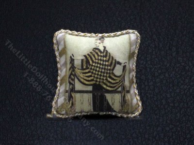 (image for) Miniature Art Deco Woman Pillow for Dollhouses