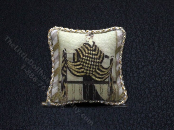 (image for) Miniature Art Deco Woman Pillow for Dollhouses
