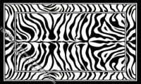 (image for) Miniature Zebra Pattern Rug for Dollhouses