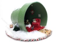 (image for) Quarter Scale Christmas Room Box for Dollhouses