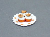 (image for) Dollhouse Scale Model Maple Cupcakes
