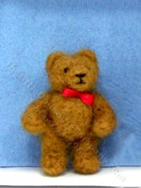 (image for) Miniature Small Light Brown Mohair Teddy Bear by Erna Meyer