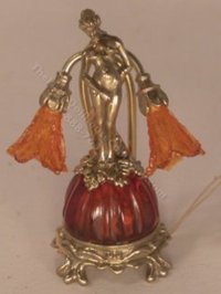 (image for) Miniature Bronze Ricarda Amber Dome Lamp by Jim Pounder