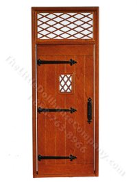 (image for) Miniature Planked Door with for Dollhouses