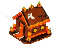 (image for) Miniature Halloween Gingerbread House for Dollhouses