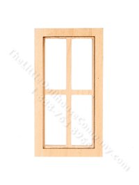 (image for) Miniature Two-Over-Two Window for Dollhouses