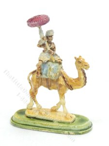 (image for) Miniature Camel Rider Statue Pair for Dollhouses
