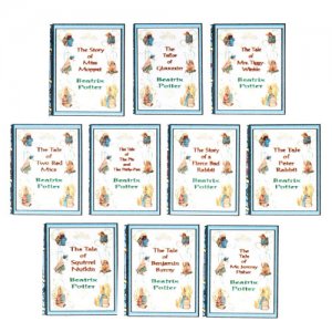 (image for) Miniature Reproduction Beatrix Potter Books for Dollhouses