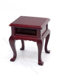 (image for) As-Is Miniature Mahogany End Table for Dollhouses