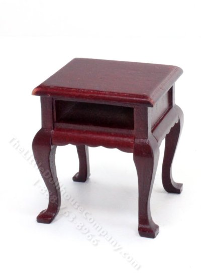 (image for) As-Is Miniature Mahogany End Table for Dollhouses