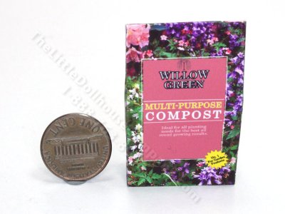 (image for) Miniature Bag of Compost for Dollhouses